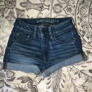 American Eagle Denim X High Waisted Shorts